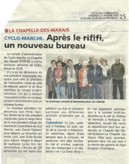 L'Echo de la Presqu'ile 25-01-2019